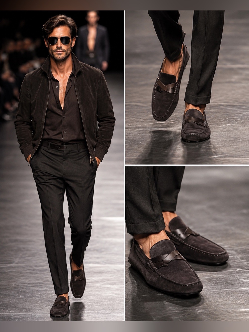 Tom Ford Suede Driving Loafers / Driver Moccasins, Style J0907T, Made in Italy,